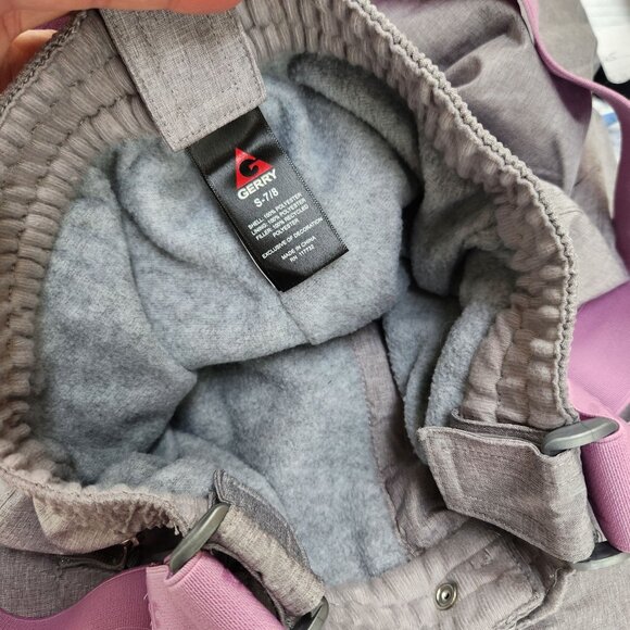 Gerry Performance Snowpants Bibs Removable Suspenders Grey Girls Unisex 7/8 - Picture 8 of 8